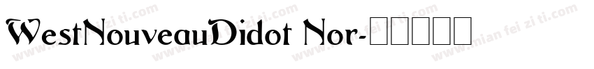 WestNouveauDidot Nor字体转换